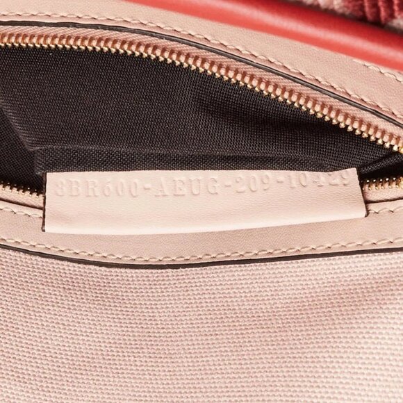 Fendi Pink/Red FF Cotton Canvas Medium Baguette Bag - 8BR600 - Picture 12 of 12